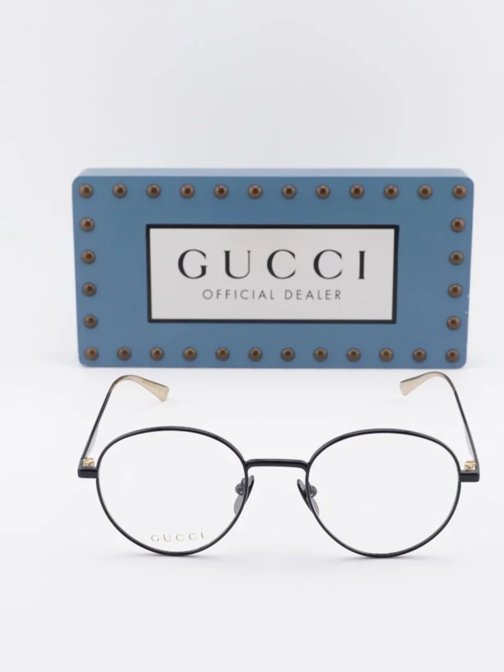 Gucci GG0337O 002 Round Eyeglasses – Black 51mm